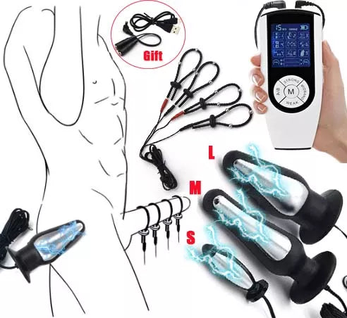 Intense Electric Shock BDSM Prostate Massage Kit