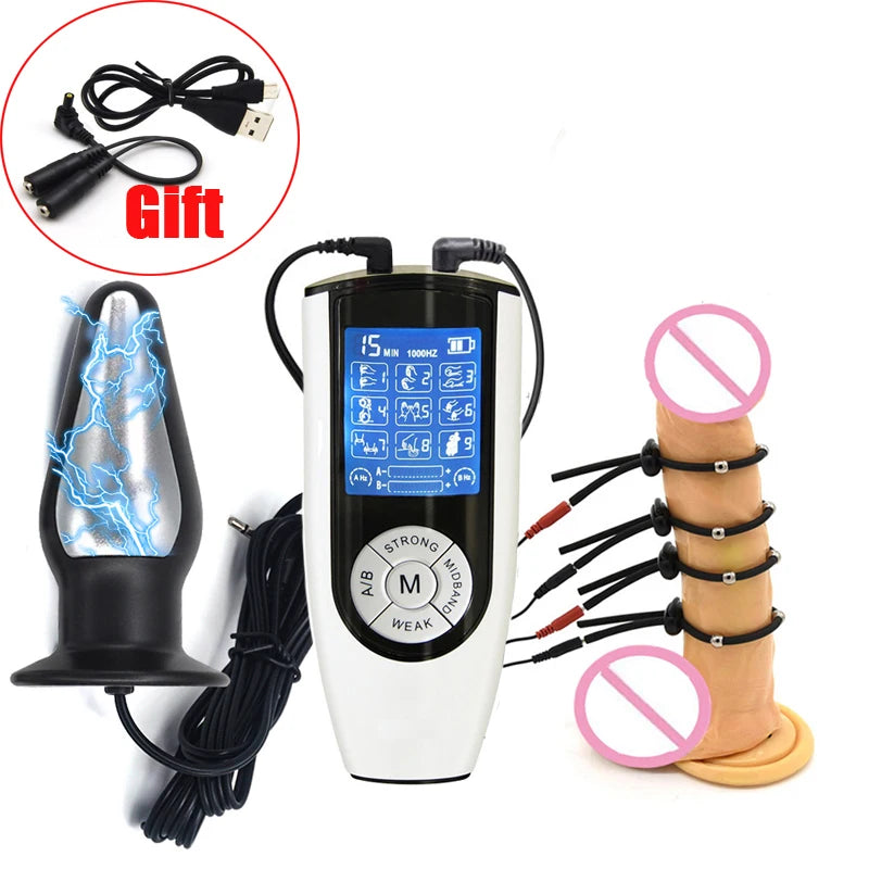 Intense Electric Shock BDSM Prostate Massage Kit