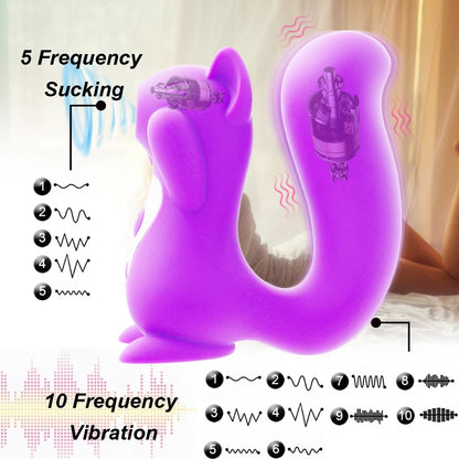 15 Modes Clitoral Sucking Vibrator: Big Squirrel, Clit Stimulator, Dildo for Adults