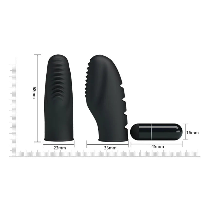 Erotic Finger Vibrator: Flirt Sleeve, Clitoral Stimulator, Mini Vibrator for Adult Games (BI-014437)