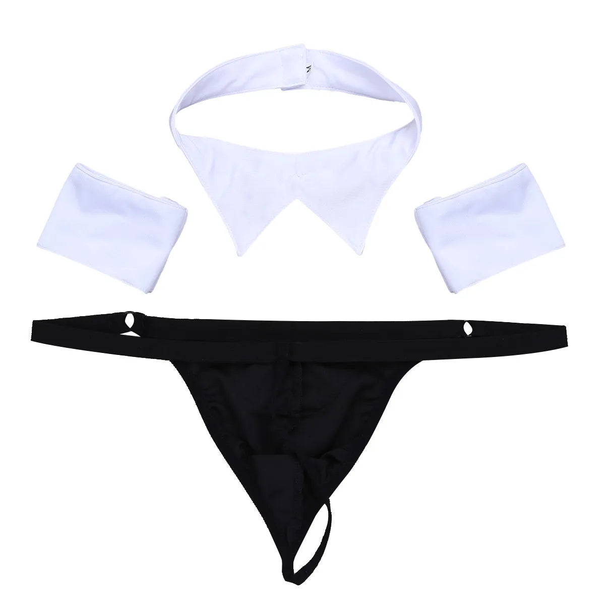 Mens Waiter Lingerie Set: Tuxedo G-String Costume