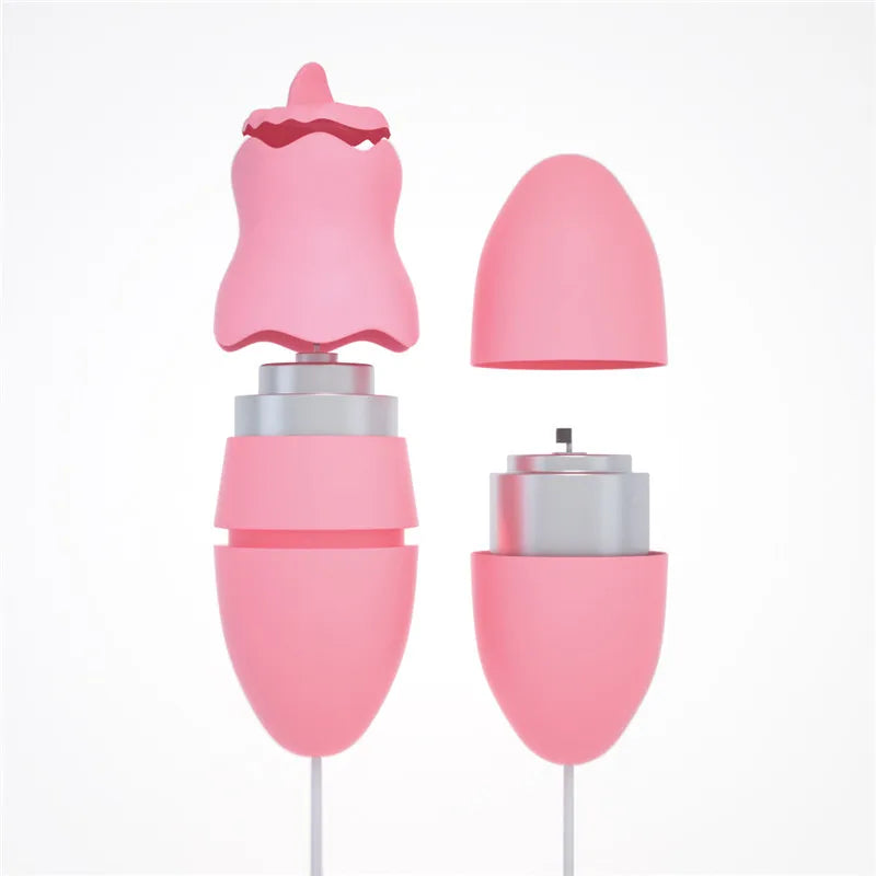 Oral Sex Licking Tongue Vibrator: Nipple Sucking, Clitoral Stimulation, USB Plug-in, Purple - Sex Toys for Women