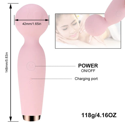 Wireless Dildos AV Vibrator Magic Wand for Women Clitoris Stimulator USB Rechargeable Massager Sex Toys for Muscle Adults