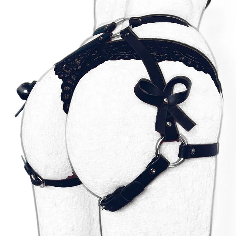 BDSM Bondage Gear and Sexy Lingerie Set - Adult Games for Women and Couples, Garter Harness Belt, Erotic Accessories (No Vibrator)