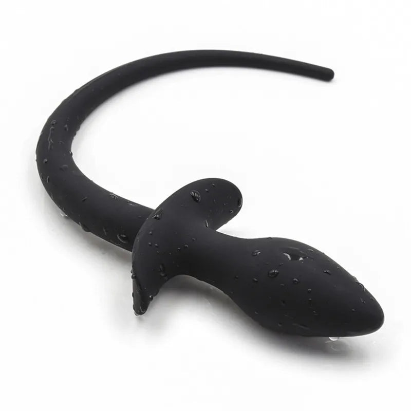 Dog Tail G-Spot Stimulator: BDSM Erotic Butt Plug for Men, Women, and Couples