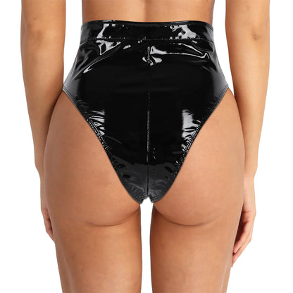 PVC High Cut Briefs: Women&