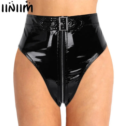 PVC High Cut Briefs: Women&