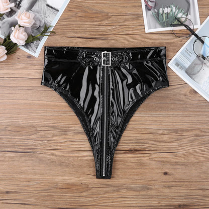 PVC High Cut Briefs: Women&