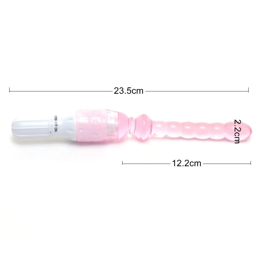 Jelly Vibrator Stick Long Anal Butt Plug Beads G-spot vagina Massager Adult Sex Toys For woman Couples Masturbation Shop Dildo