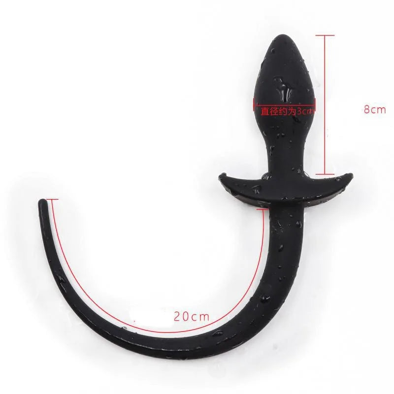 Dog Tail G-Spot Stimulator: BDSM Erotic Butt Plug for Men, Women, and Couples