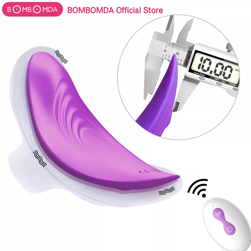 BOMBOMDA Quiet Panty Vibrator: Wireless Remote Control, Portable Clitoral Stimulator, Invisible Vibrating Egg Sex Toy for Women