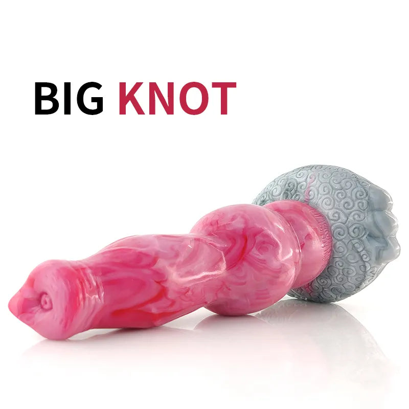 YOCY Huge Knot Dildo: Realistic Animal Cock, Silicone Anal Butt Plug with Sucker - Intimate Masturbator