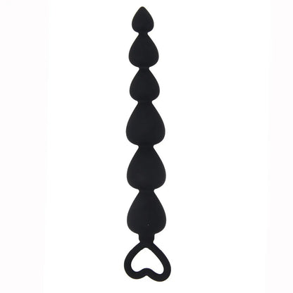 6-Bead Silicone Anal Butt Plugs: Ball Ass Massage, Long Dilator - Adult Sexual Toys for Men and Women