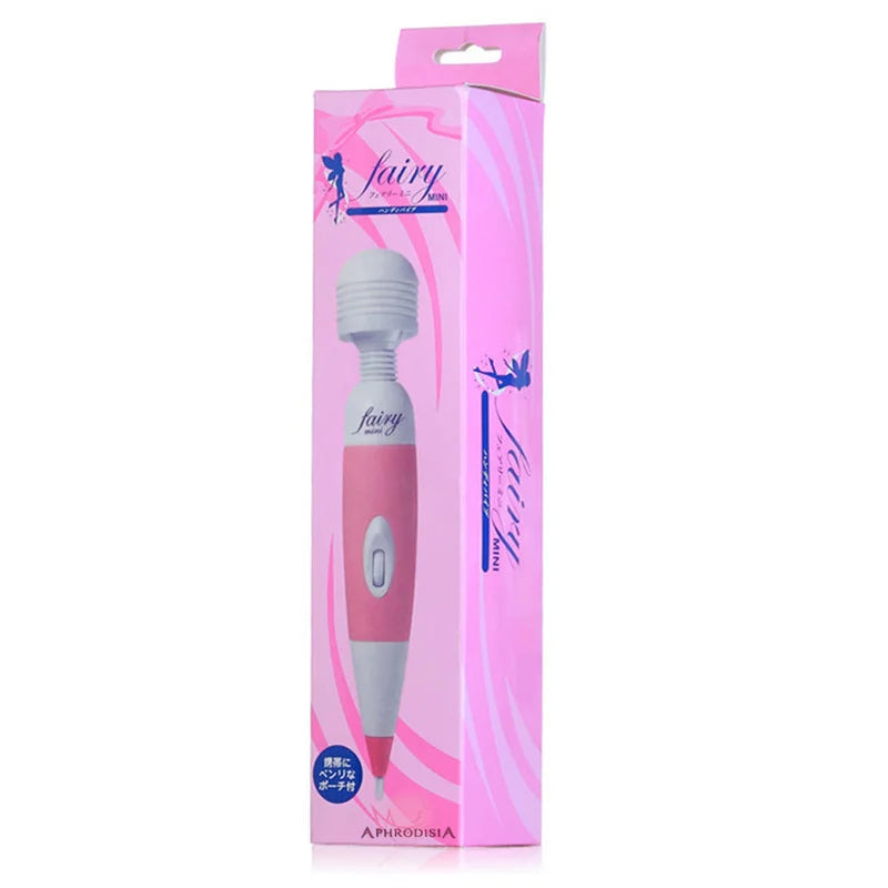 WITH BOX Multispeed Powerful Female Personal Wand Massager Fairy AV Vibrator Clit Vagina Stimulation Sex Toy For Women Anal Plug