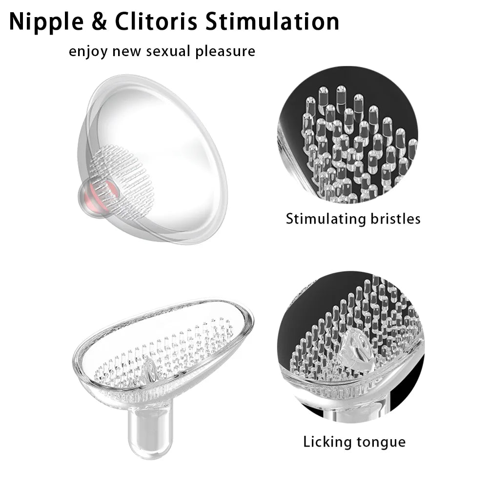 10-Speed Nipple Sucker Vibrator - Electric Breast Pump and Enlargement Massager