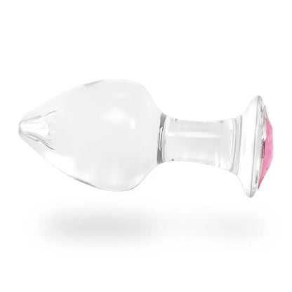 Glass Anal Plug Jewelry: Clear Dildo for Pleasure