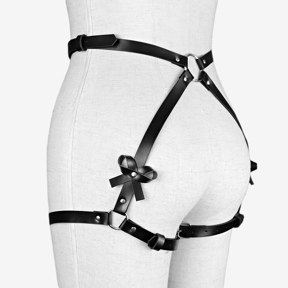 BDSM Bondage Gear and Sexy Lingerie Set - Adult Games for Women and Couples, Garter Harness Belt, Erotic Accessories (No Vibrator)