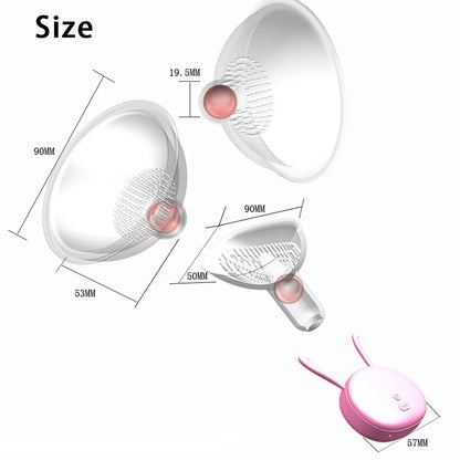 10-Speed Nipple Sucker Vibrator - Electric Breast Pump and Enlargement Massager