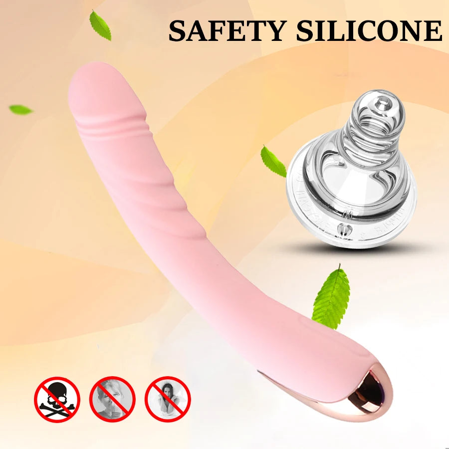 12 Modes Realistic Dildo Vibrator: Soft Vagina Clitoral Stimulator