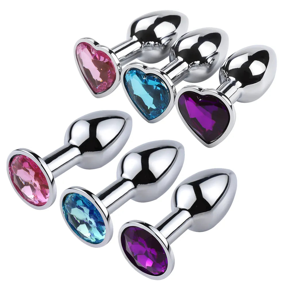 Mini Jelly Color Metal Anal Plug: Fun Flirting for Adult Men and Women