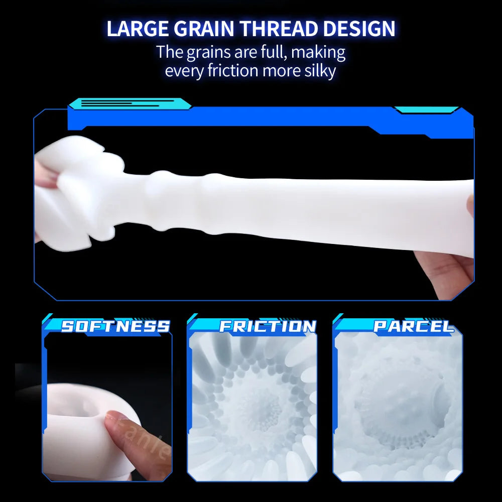 Auto Heated Thrust Sucking Masturbator - Telescopic Vibrator for Men, Blowjob Machine