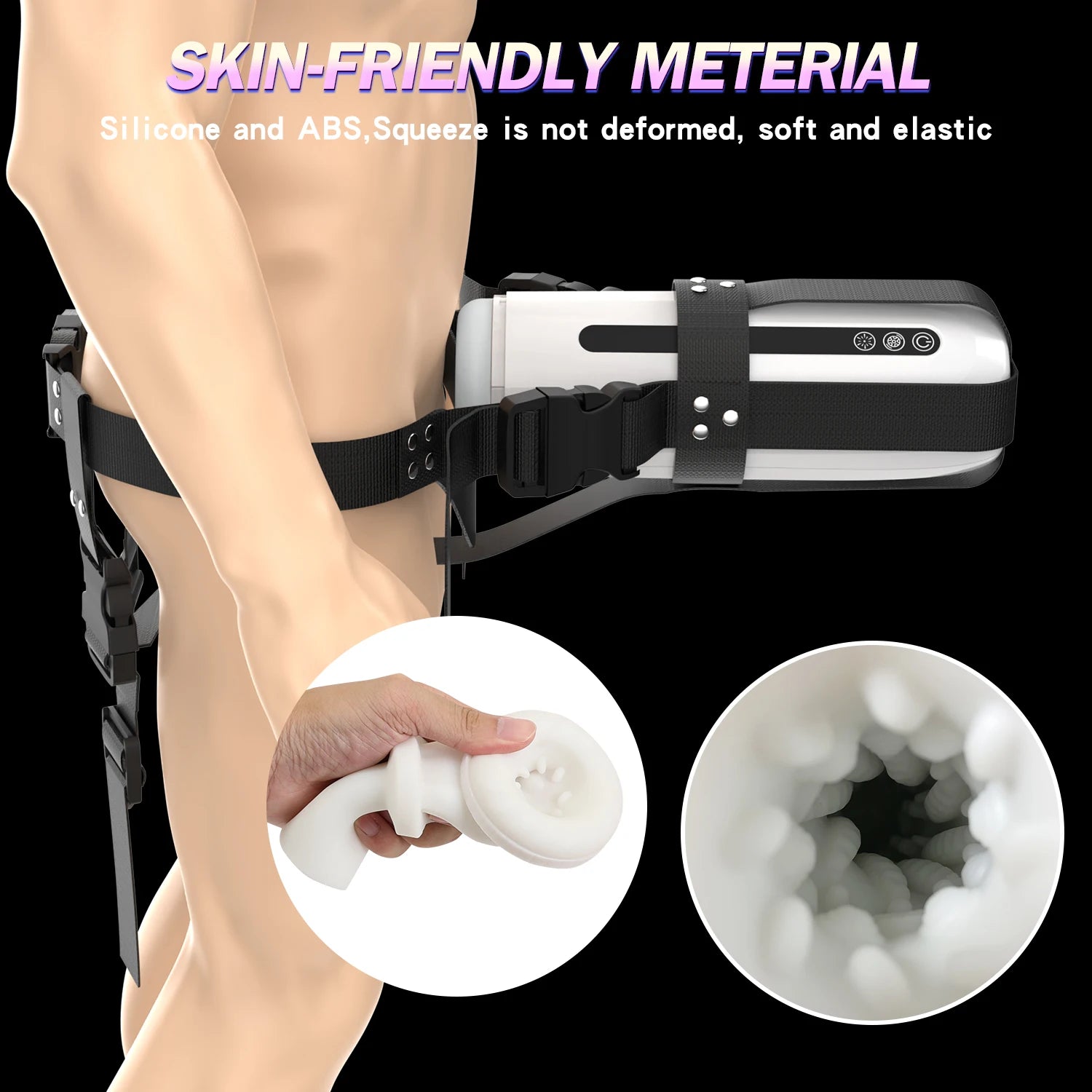 HCCX Auto Telescopic Male Masturbator with Heated Base - Adult Blowjob Machine