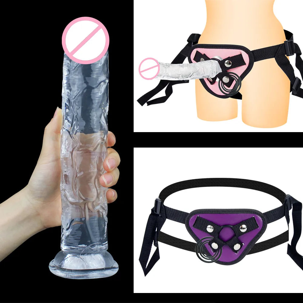 XXL Strap-On Dildo Panties: Harness for Lesbian Pleasure