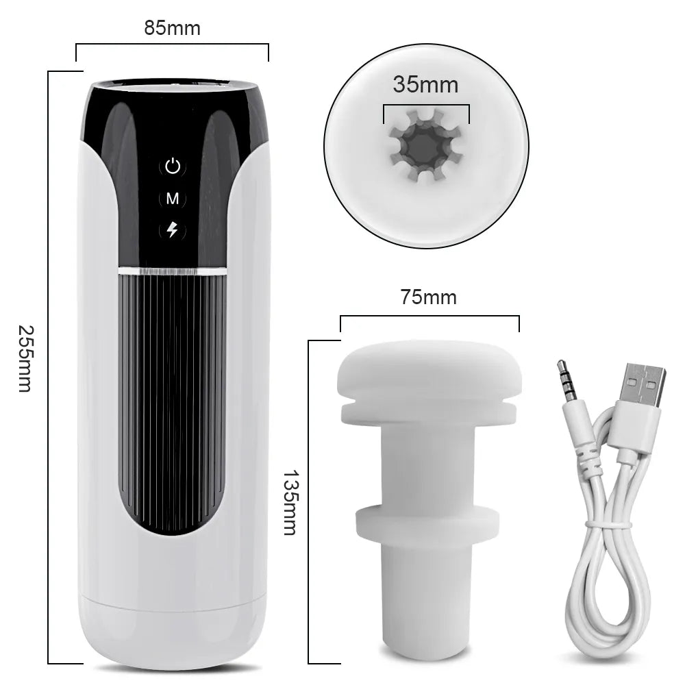 Waterproof Wearable Automatic Telescopic Pocket Pussy &amp; Blowjob Machine