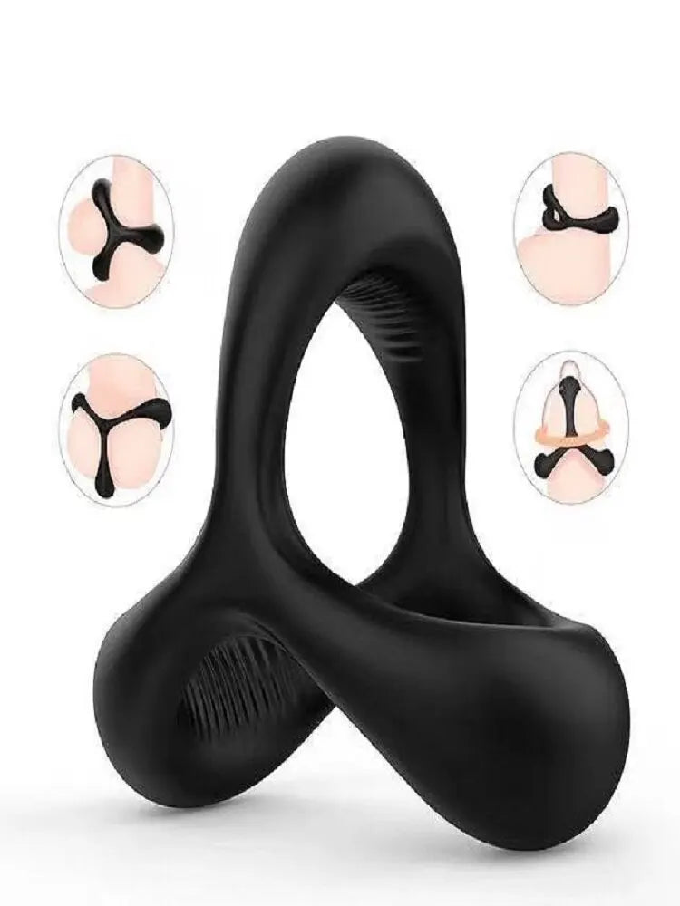 Funny Triangle Penis Ring: Sperm Lock for Long-Lasting Chastity Fun