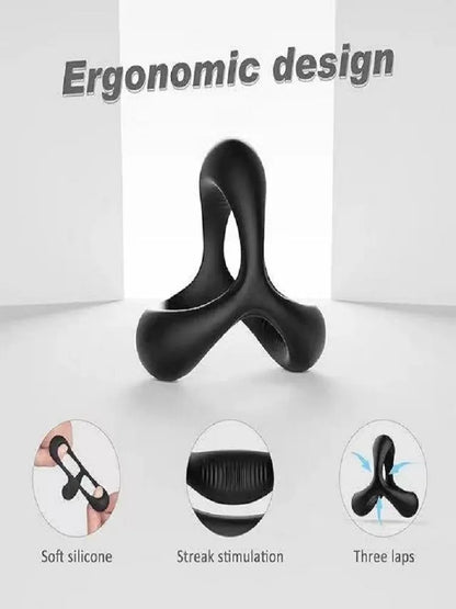 Funny Triangle Penis Ring: Sperm Lock for Long-Lasting Chastity Fun