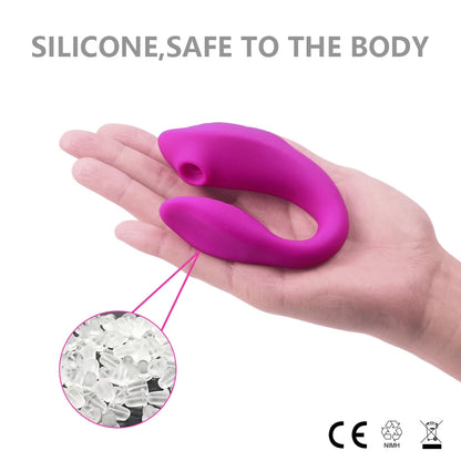 Wearable Sucking Vibrator: 10 Modes, G-Spot &amp; Clit Stimulation