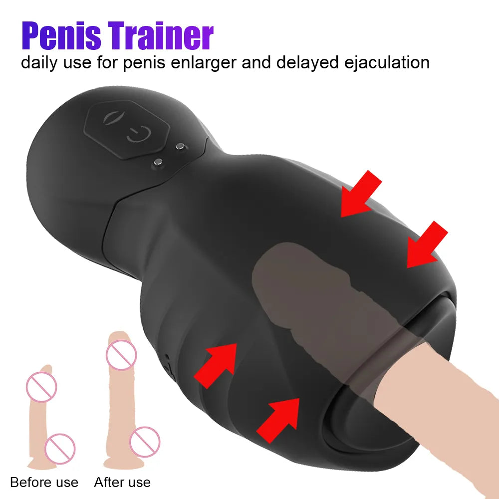 125mm Auto Glans Sucking Vibrator - Pleasurable Male Masturbator