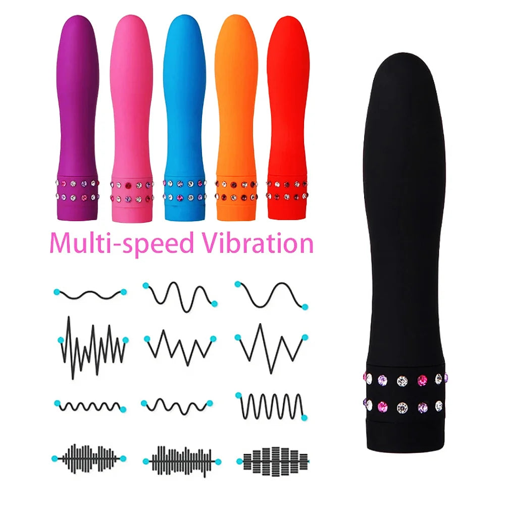 G Point Product: 1/12 Speed Mini Bullet Vibrator, Female Waterproof Clitoral Stimulator, Dildo Vibrator Sex Toy for Masturbation