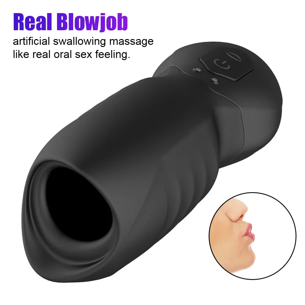 125mm Auto Glans Sucking Vibrator - Pleasurable Male Masturbator