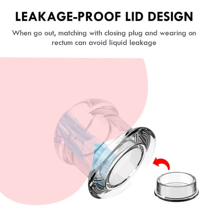 Hollow Speculum Peeking Anal Beads Butt Plug with Stopper Expander Tunnel Transparent Anus Dilation Adult Women Men Gay