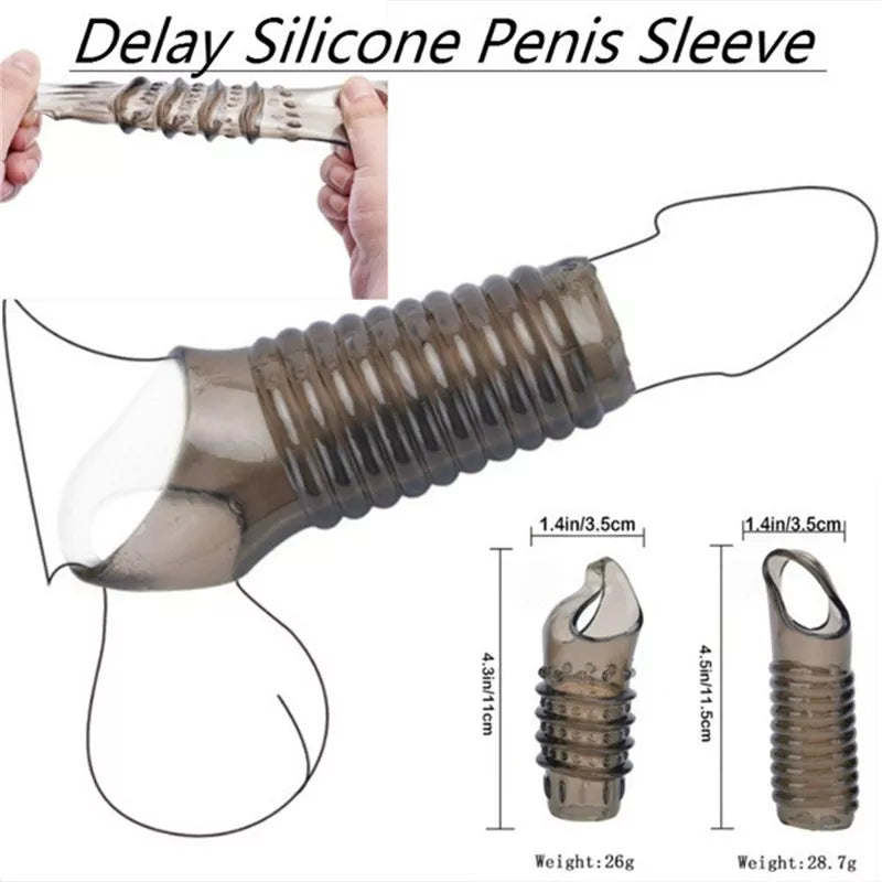 Delay Loop Cock Ring: Adult Sex Toy for Men with Penian Sleeve