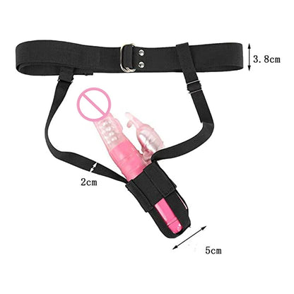 Adjustable Waist Vibrator Harness: Wearable Design for Dildo Massage, BDSM Constraint