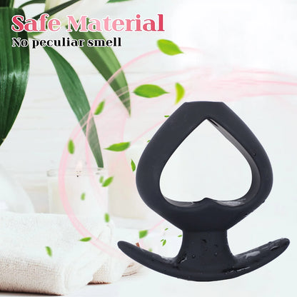 Soft Hollow Anal Plug with Enema Faucet: BDSM Toy for Men and Women