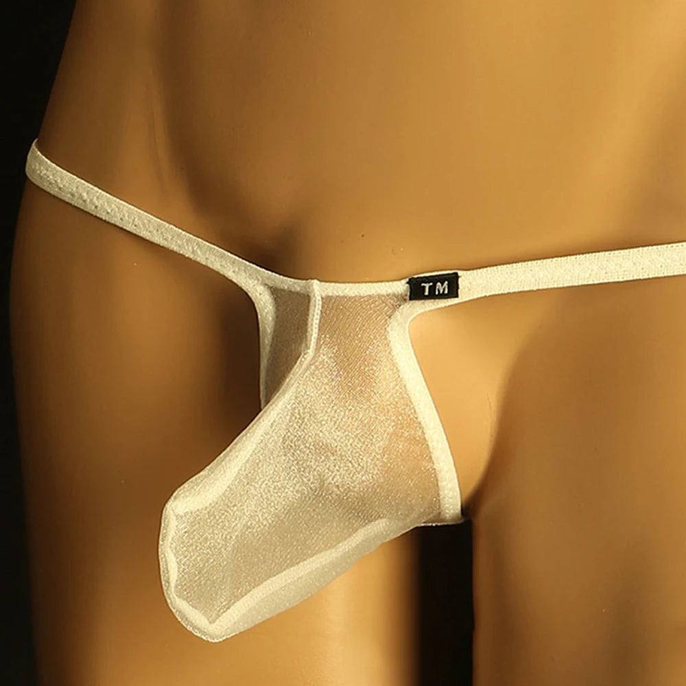 Erotic Mesh Elephant Nose Thong: Open-Butt G-String