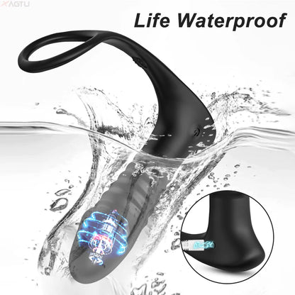 Remote-Controlled Telescopic Prostate Massager: Ultimate Pleasure for Men