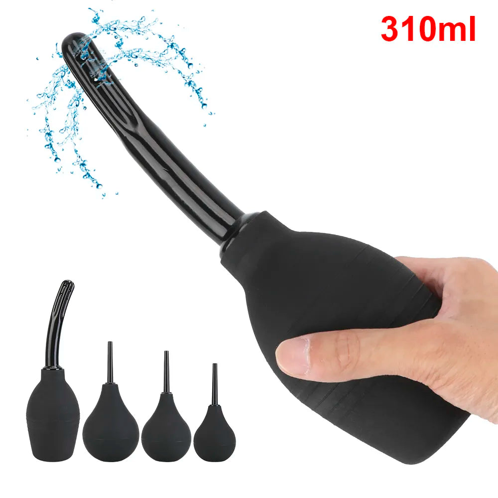 Intimate Goods Enema Cleaning Container Masturbator Anal Shower Vagina Cleaner Douche Anal Cleaner for Men Women Enema Bulb