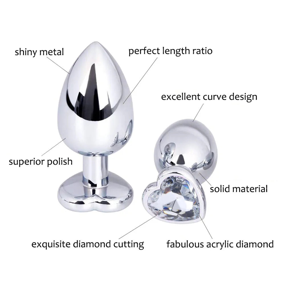 Mini Jelly Color Metal Anal Plug: Fun Flirting for Adult Men and Women