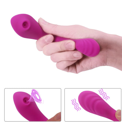 Wearable Sucking Vibrator: 10 Modes, G-Spot &amp; Clit Stimulation