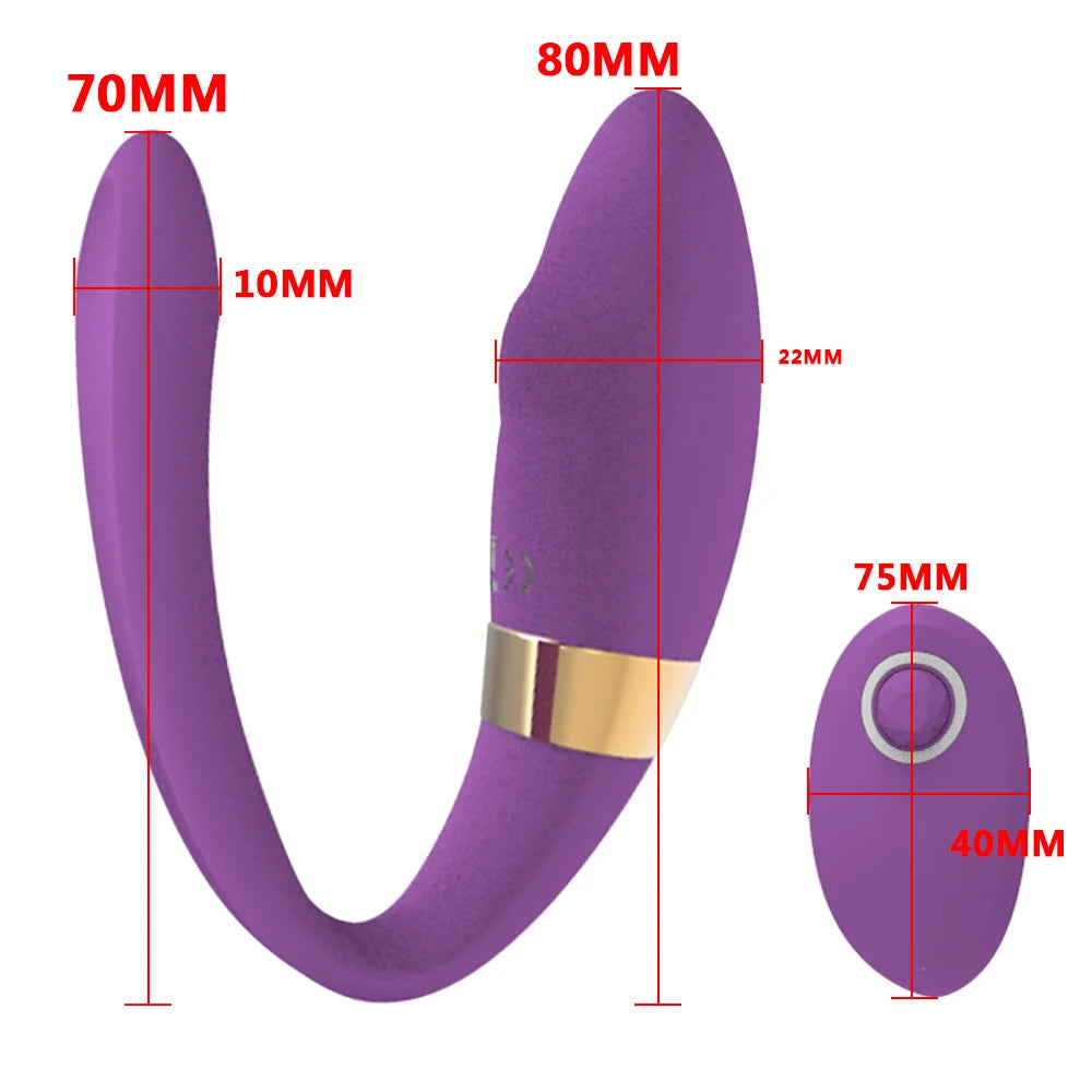 Double Vibrator: 10 Modes, USB Rechargeable, G-Spot Stimulator