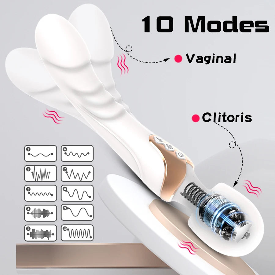 Powerful AV Vibrator Dildos  Wand for Women 10 Modes Clitoris Stimulator G Spot Vagina Massager Adult Sex Toys for Woman