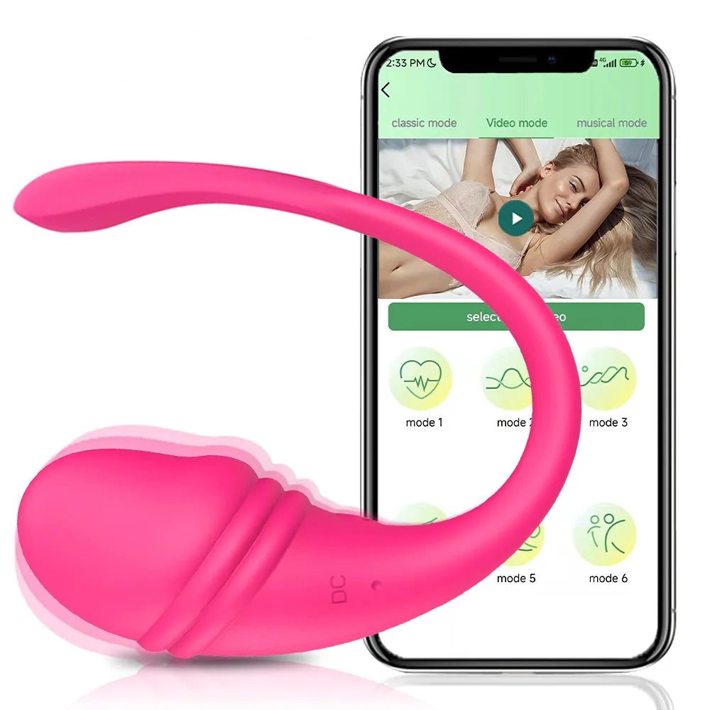 Wireless Bluetooth G Spot Dildo Vibrator for Women APP Remote Control Wear Vibrating Egg Clit Female Panties Sex Toys for Adults