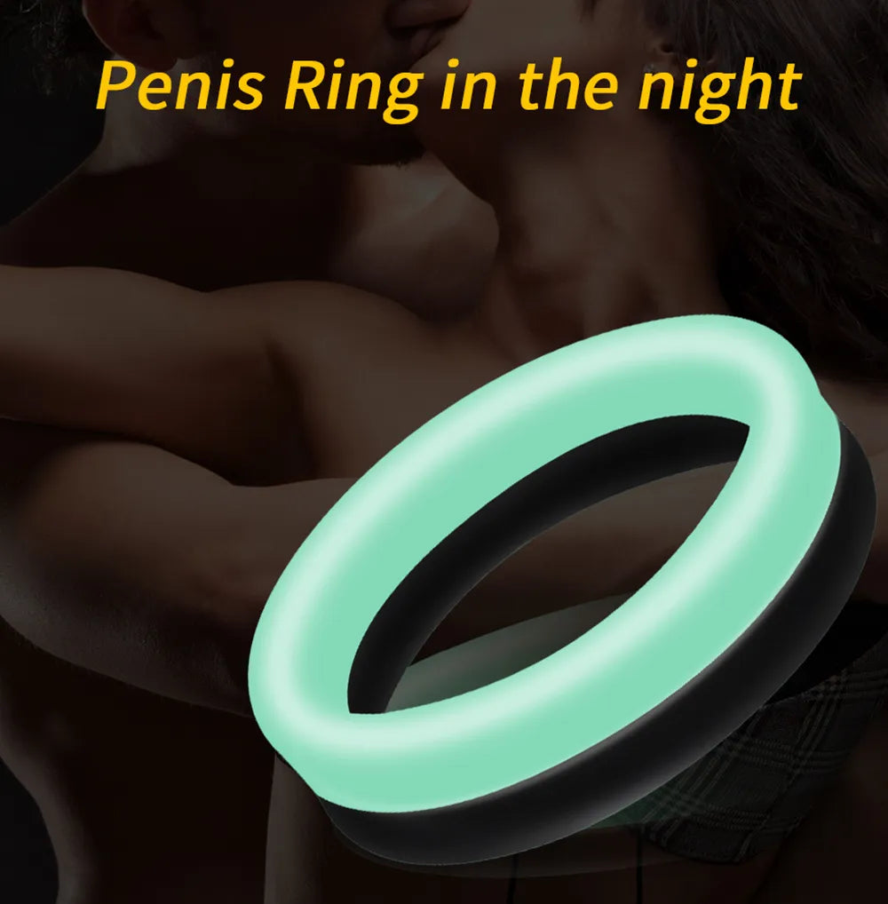 Silicone Cock Ring: Delay Ejaculation &amp; Scrotal Stretcher