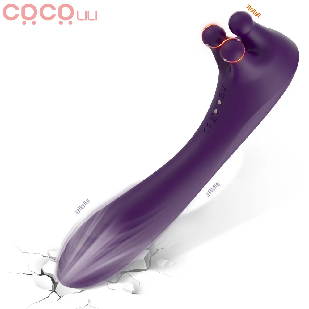 Innovative Clitoral Vibrator with G-Spot Dildo: Adult Sex Toy