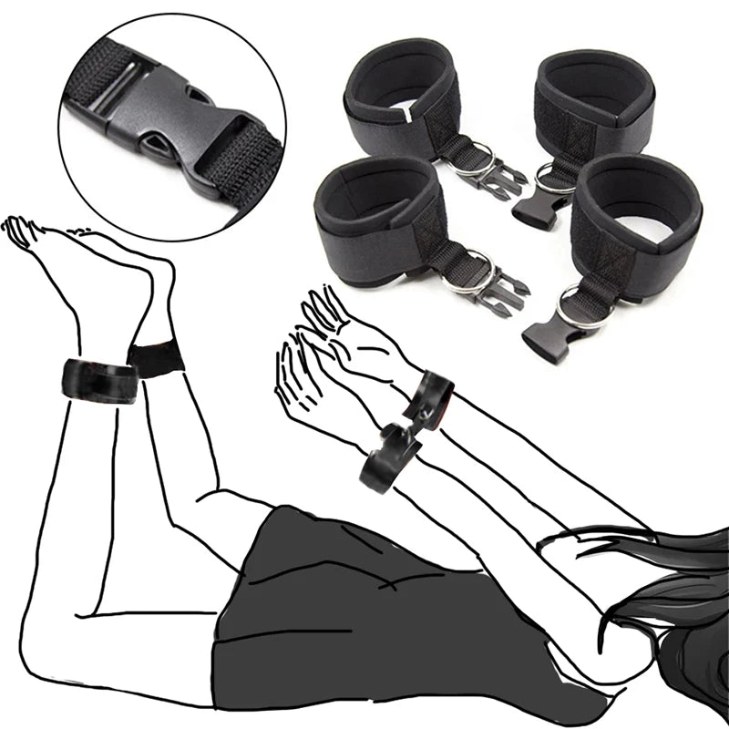 Erotic Bondage Kit: Restraints and Collars for Couples