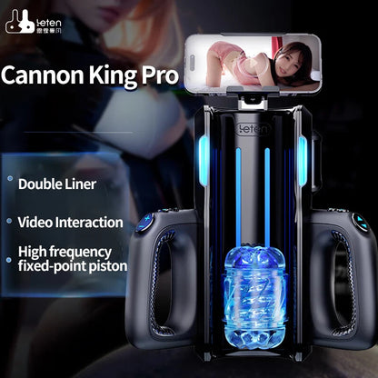 Leten THRUSTING-PRO High Telescopic Male Masturbator - Automatic Vagina Phone Holder for Men (18+)